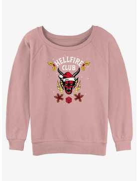 Stranger Things A Hellfire Holiday Girls Slouchy Sweatshirt, , hi-res