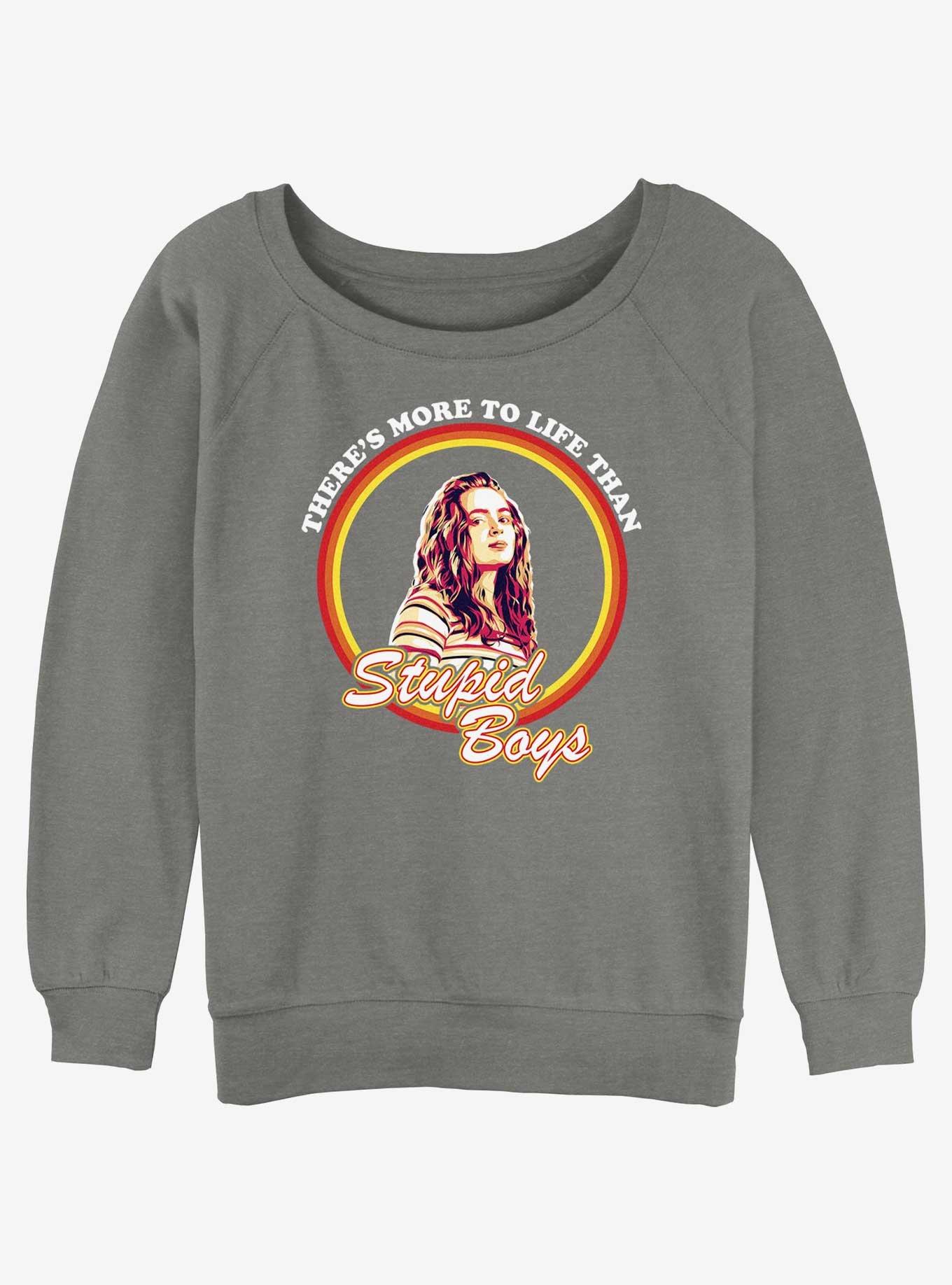 Stranger Things Max More To Life Than Stupid Boys Girls Slouchy Sweatshirt, , hi-res