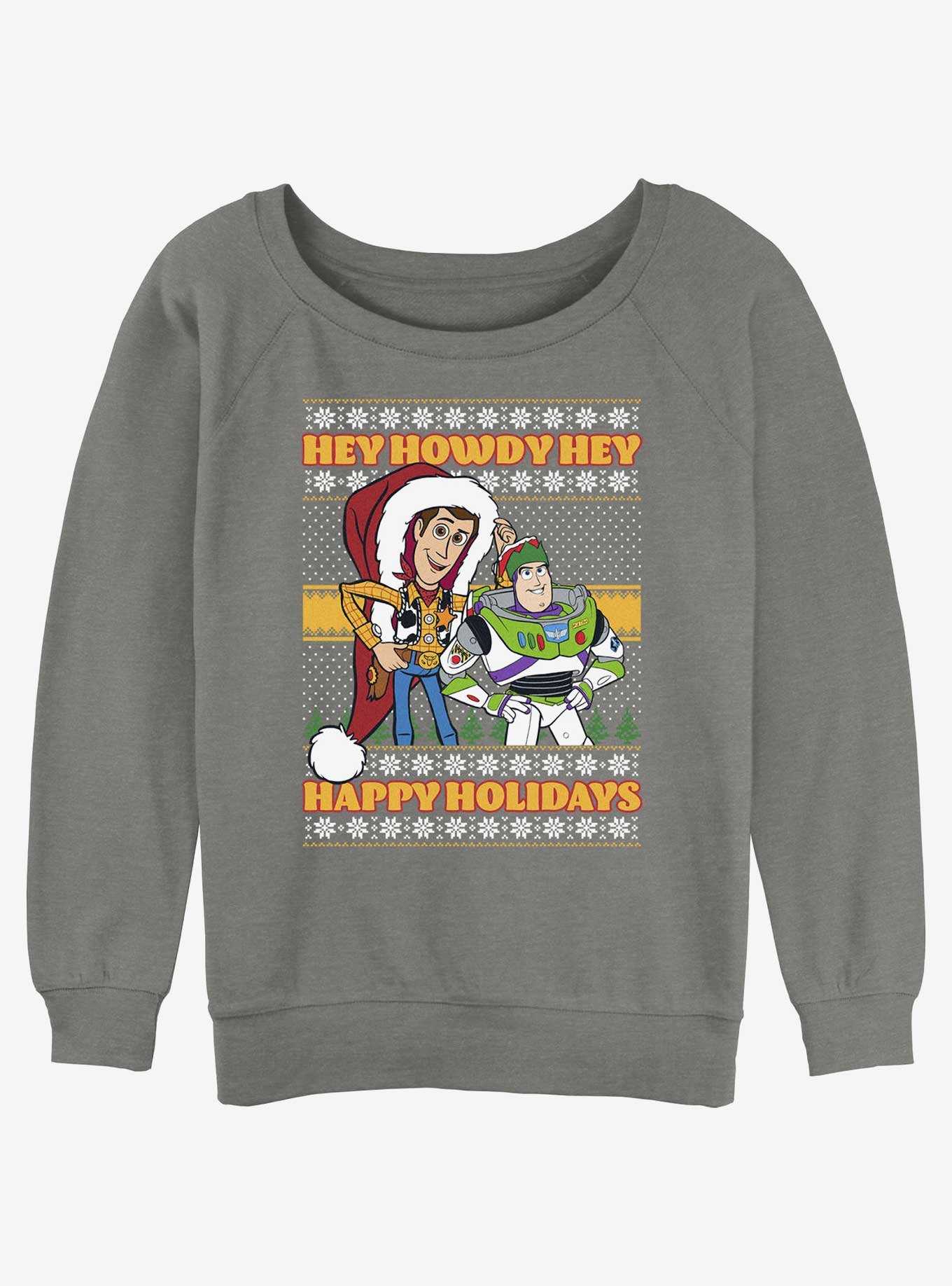 Disney Pixar Toy Story Howdy Ugly Christmas Girls Slouchy Sweatshirt, , hi-res