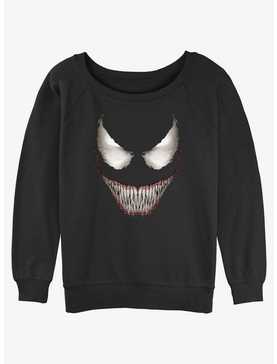 Marvel Venom Big Face Girls Slouchy Sweatshirt, , hi-res