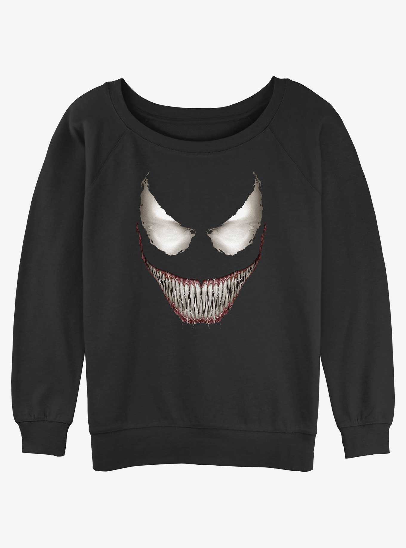 Marvel Venom Big Face Girls Slouchy Sweatshirt, , hi-res