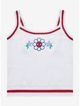 Marvel Spider-Man Flower Women’s Knit Tank - BoxLunch Exclusive , OFF WHITE, hi-res