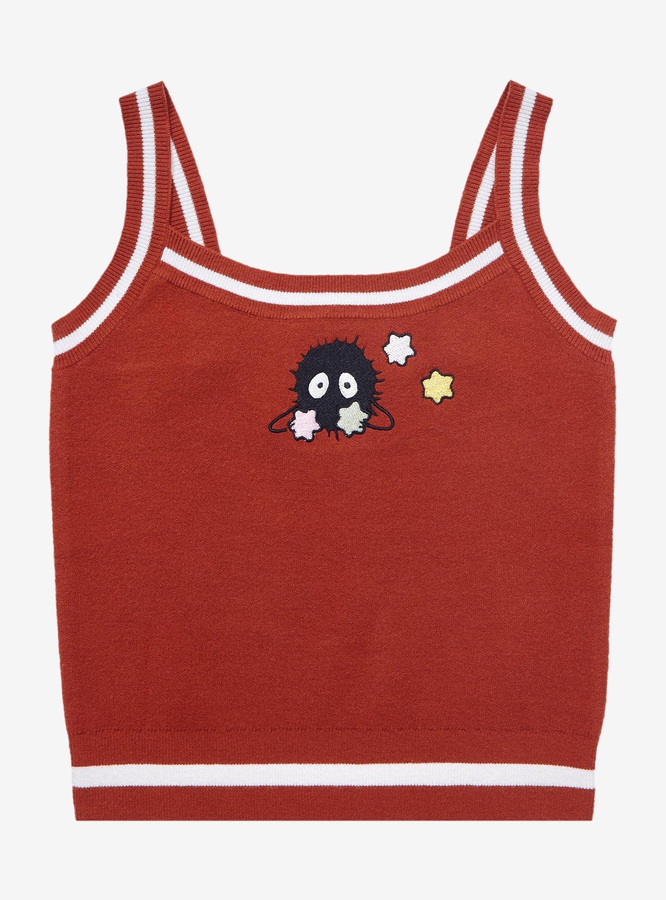 Studio Ghibli Spirited Away Soot Sprite Women's Knit Tank - BoxLunch Exclusive, RED, hi-res