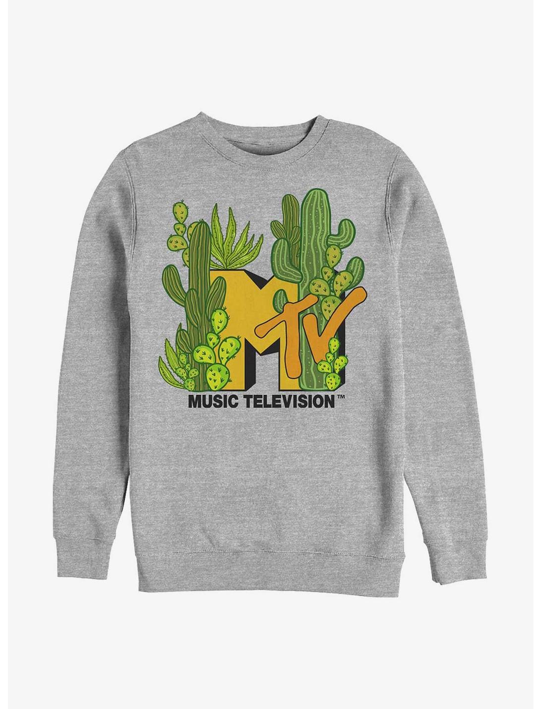 MTV Cacti Galore Logo Sweatshirt, ATH HTR, hi-res