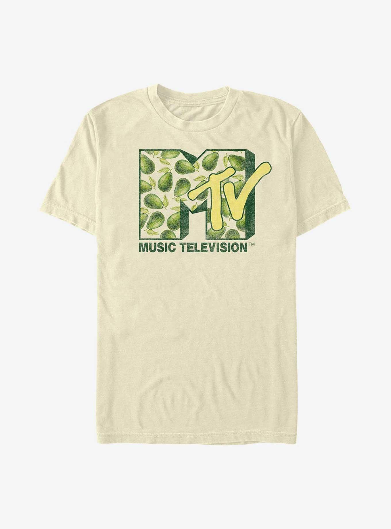 MTV Avocado Logo T-Shirt, NATURAL, hi-res