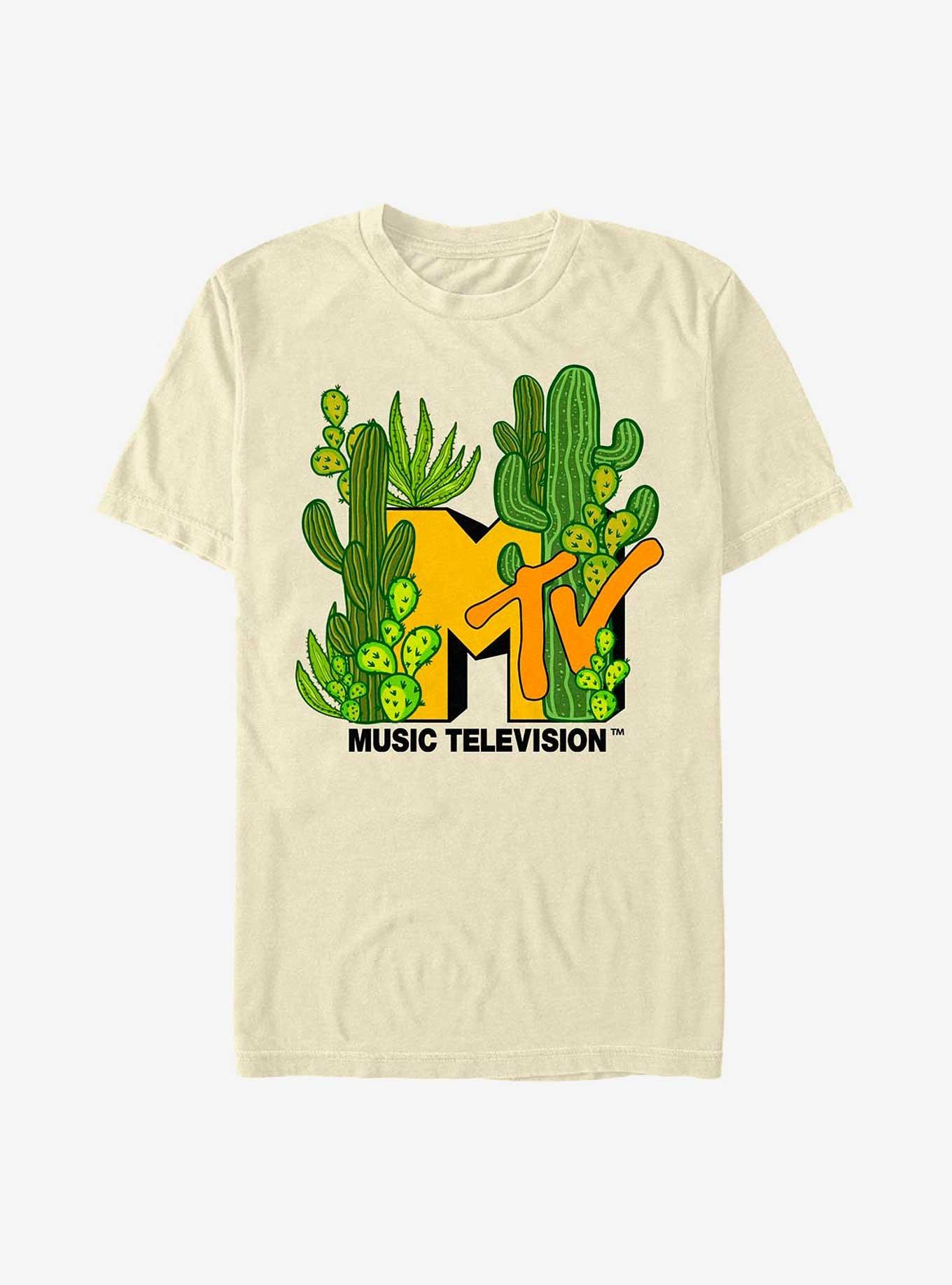 MTV Cacti Galore Logo T-Shirt, NATURAL, hi-res