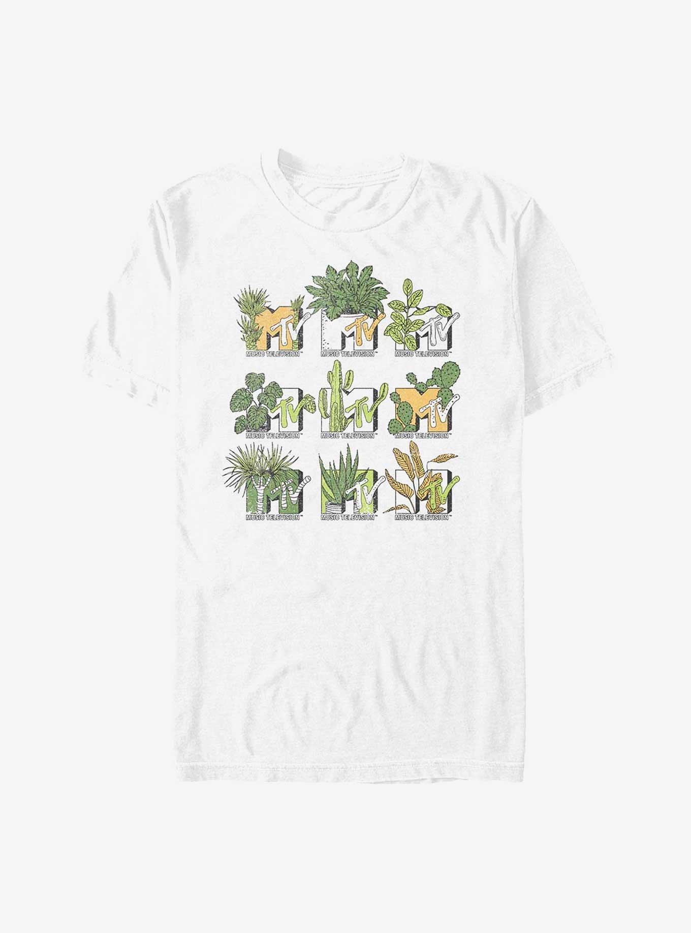 MTV Succulents Logo T-Shirt, WHITE, hi-res