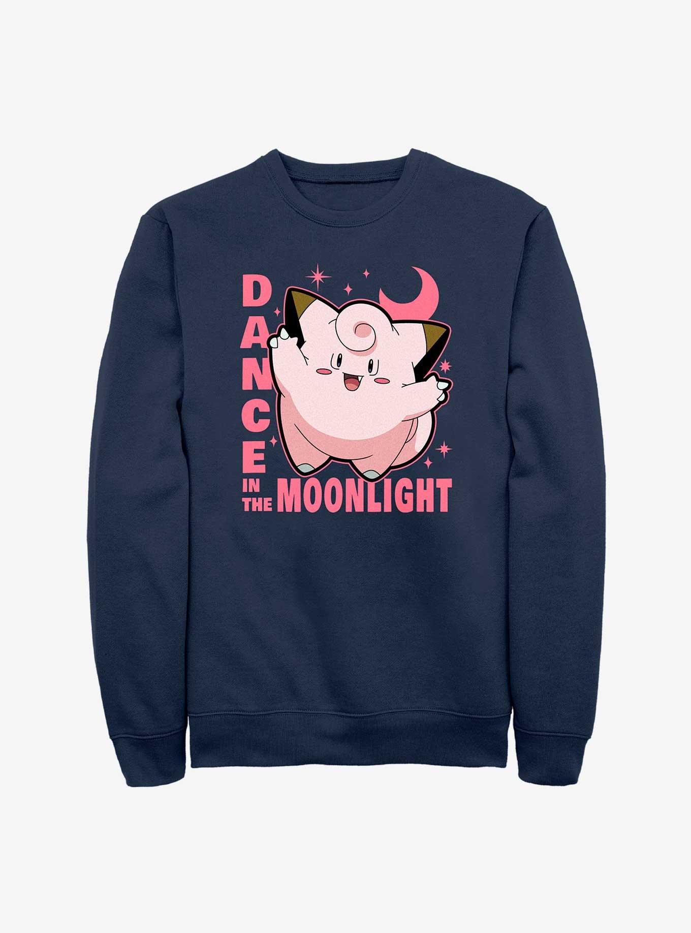 Pokemon Clefairy Dance In The Moonlight Sweatshirt, NAVY, hi-res