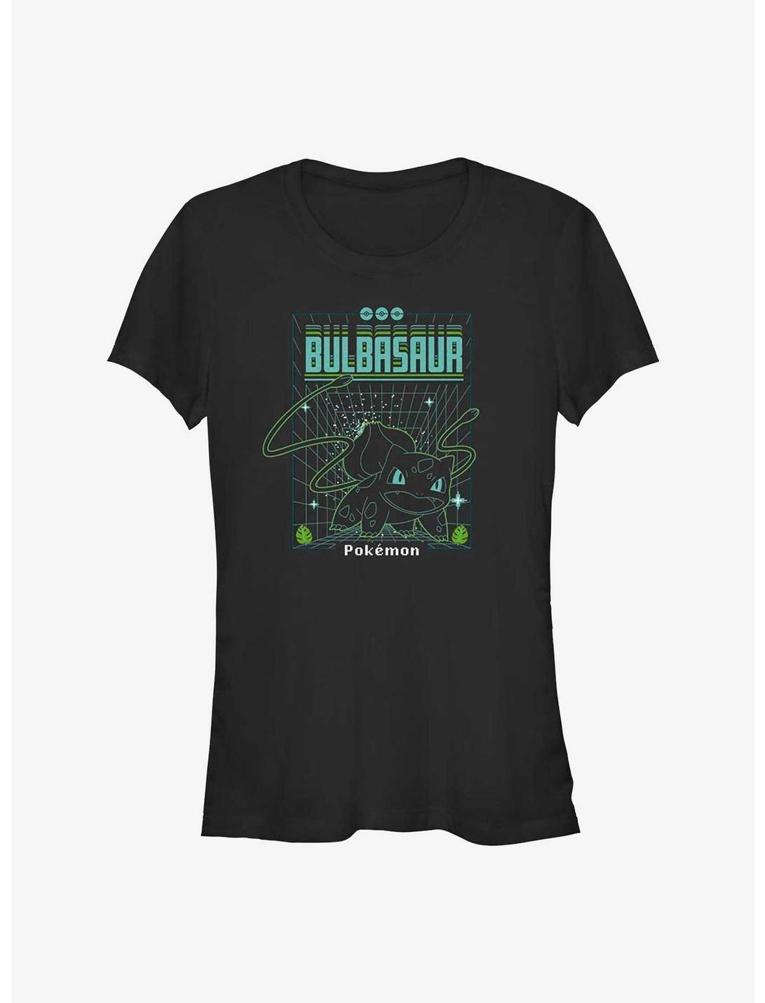 Pokemon Bulbasaur Grid Girls T-Shirt, BLACK, hi-res