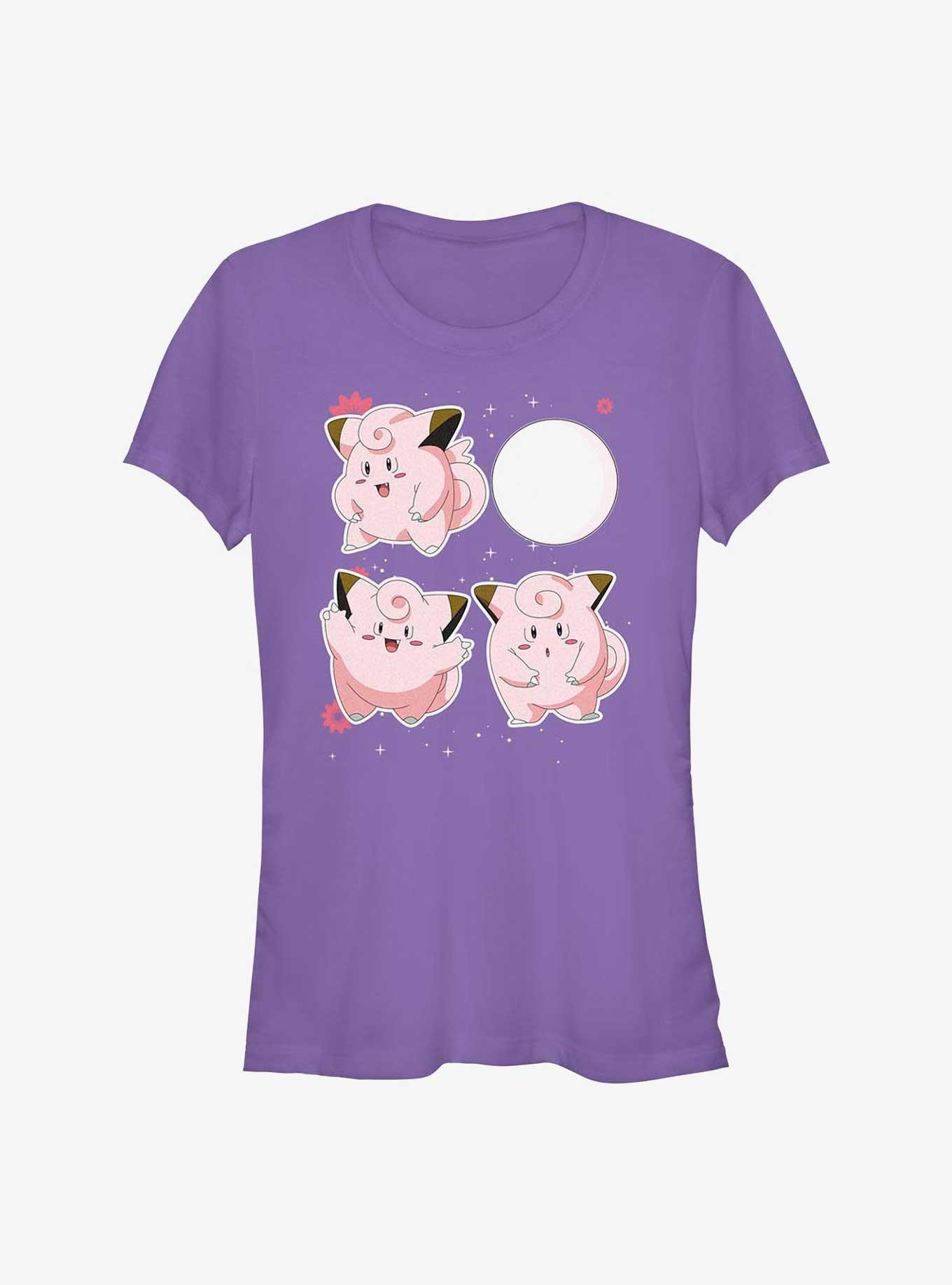 Pokemon Clefairy Dancing Girls T-Shirt, PURPLE, hi-res