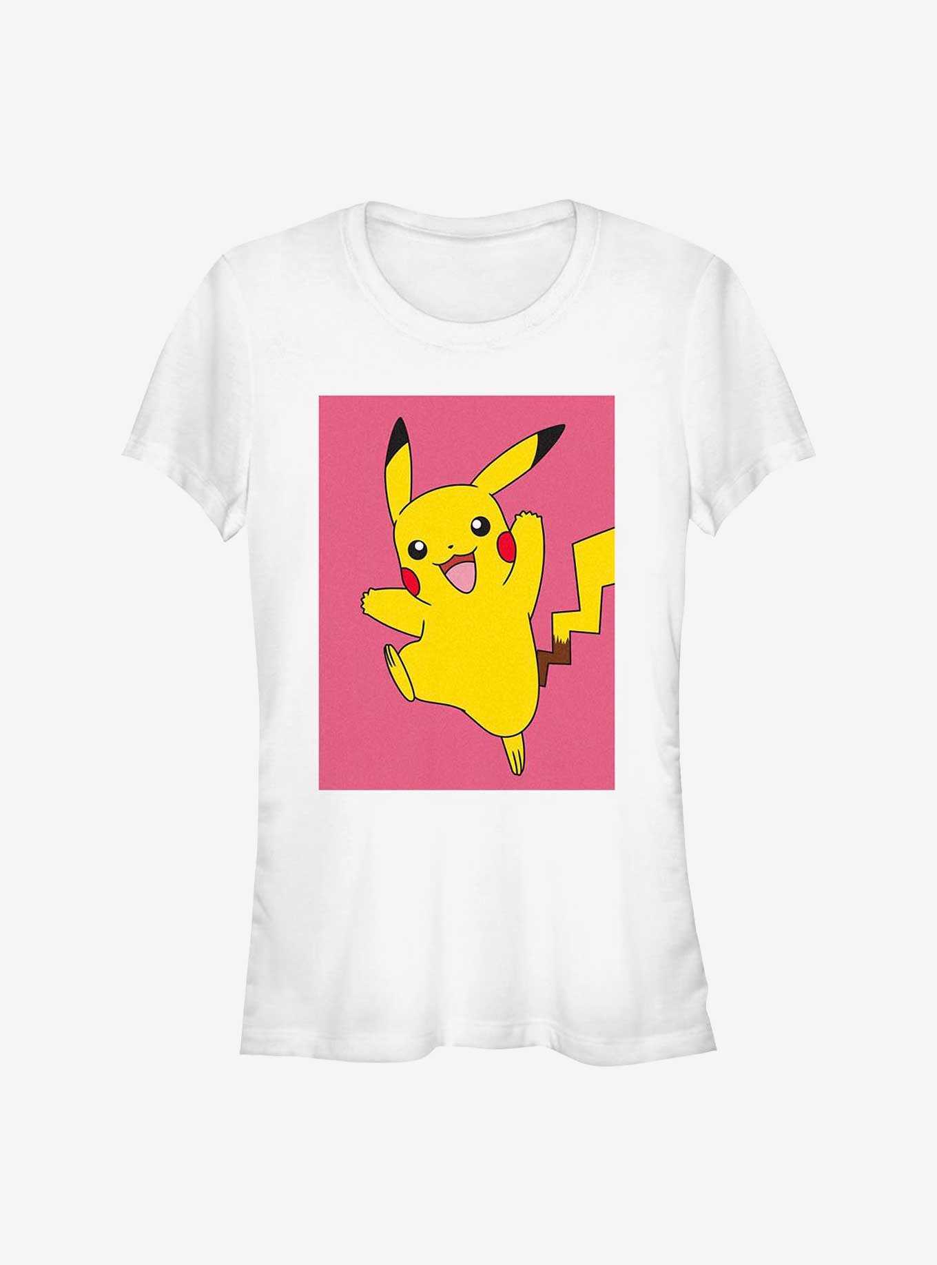 Pokemon Pikachu Leap Poster Girls T-Shirt, , hi-res