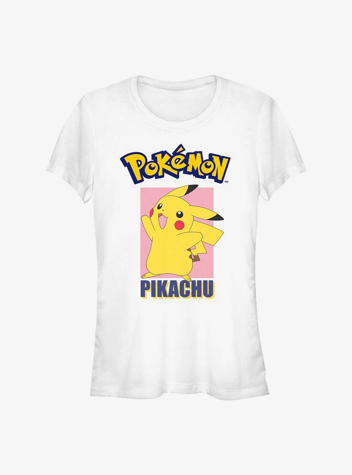 Pokemon Pikachu Logo Poster Girls T-Shirt, , hi-res