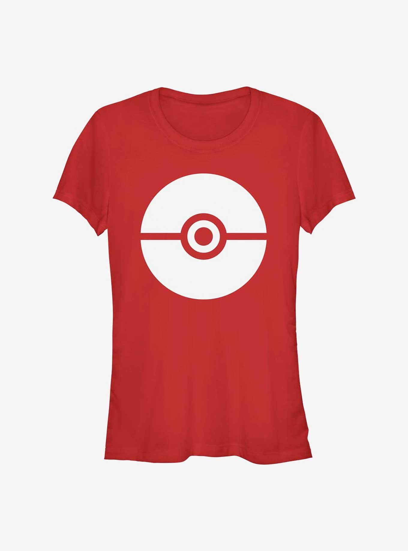 Pokemon Pokeball Icon Girls T-Shirt, RED, hi-res