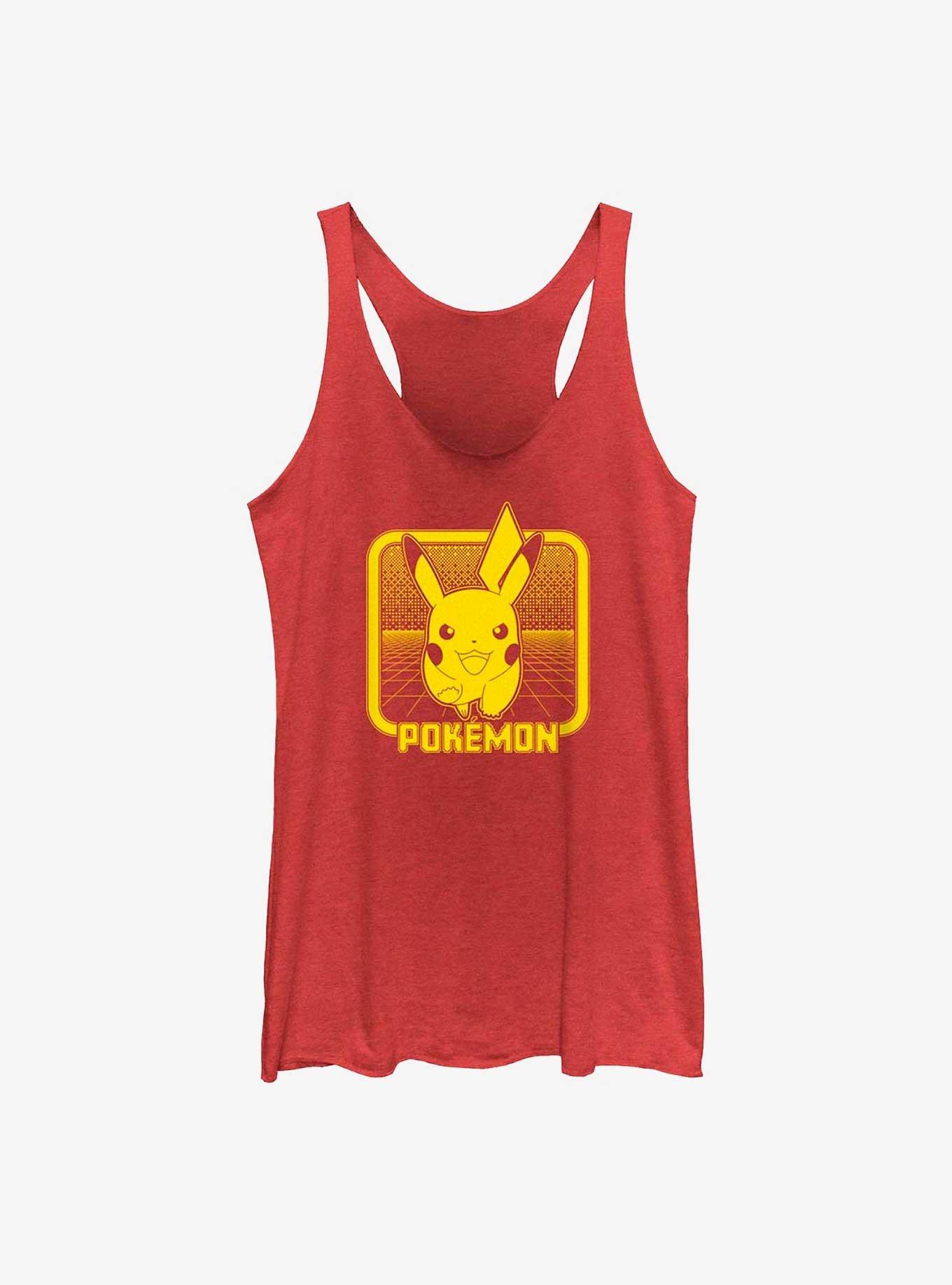 Pokemon Digital Pikachu Girls Tank, RED HTR, hi-res