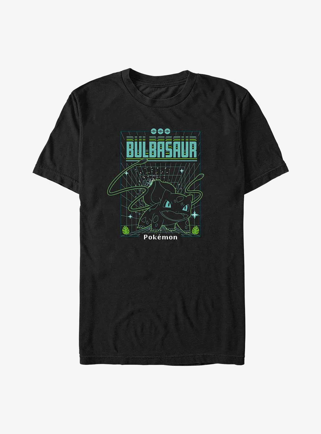 Pokemon Bulbasaur Grid T-Shirt, BLACK, hi-res