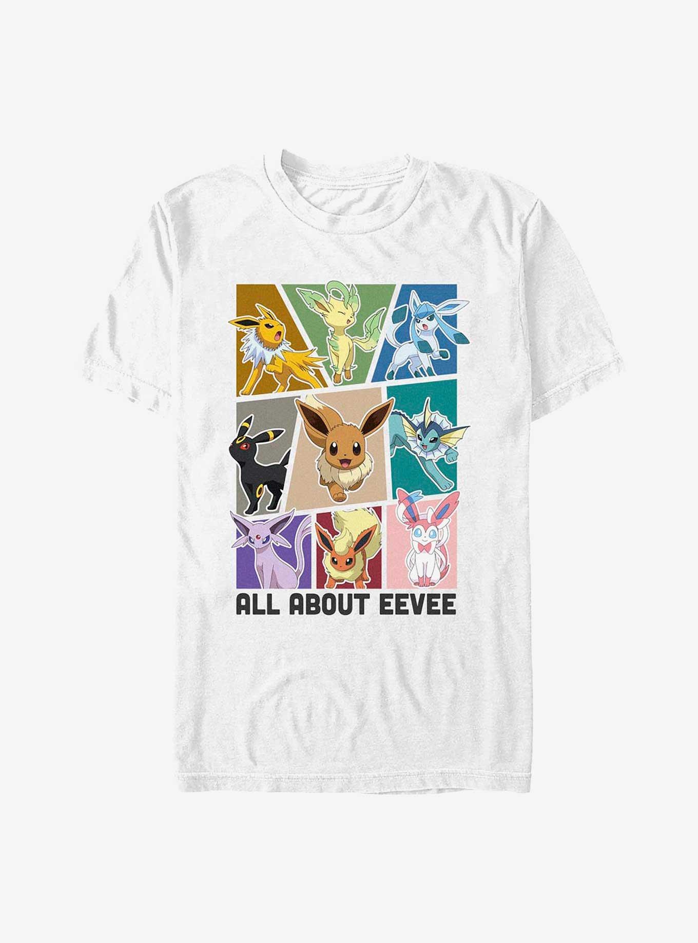 Eeveelution T-Shirt - Pokemon T-Shirt Collection White T-Shirt / 3XL