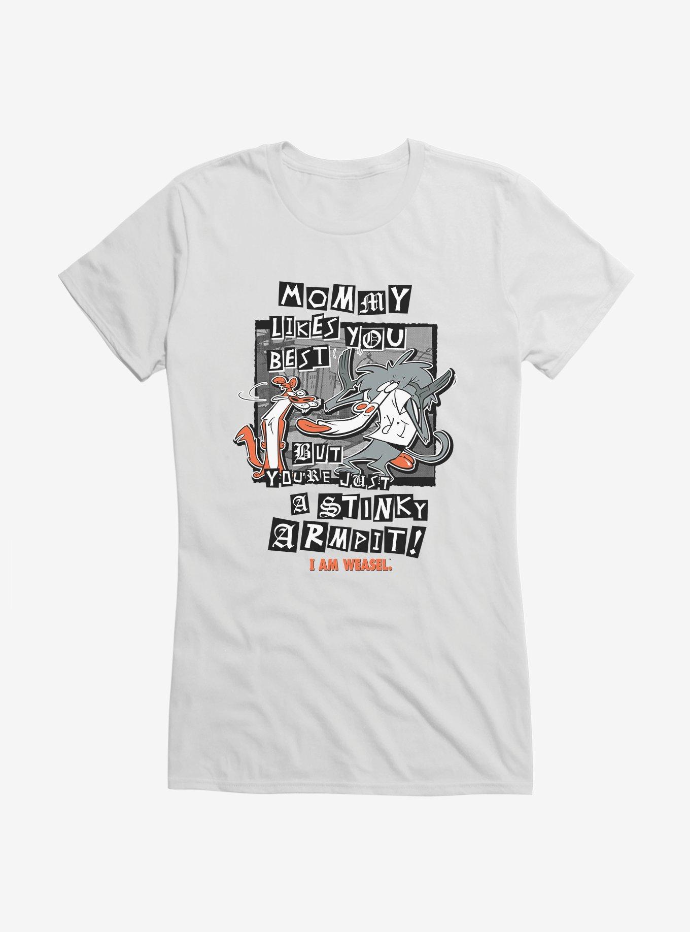 I Am Weasel Stinky Armpit Girls T-Shirt, , hi-res