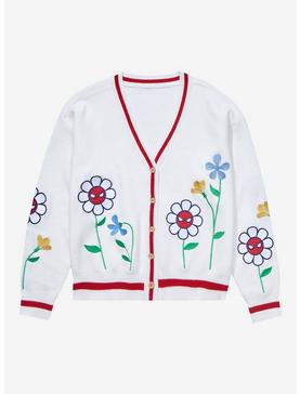 Plus Size Marvel Spider-Man Flower Women’s Knit Cardigan - BoxLunch Exclusive , , hi-res