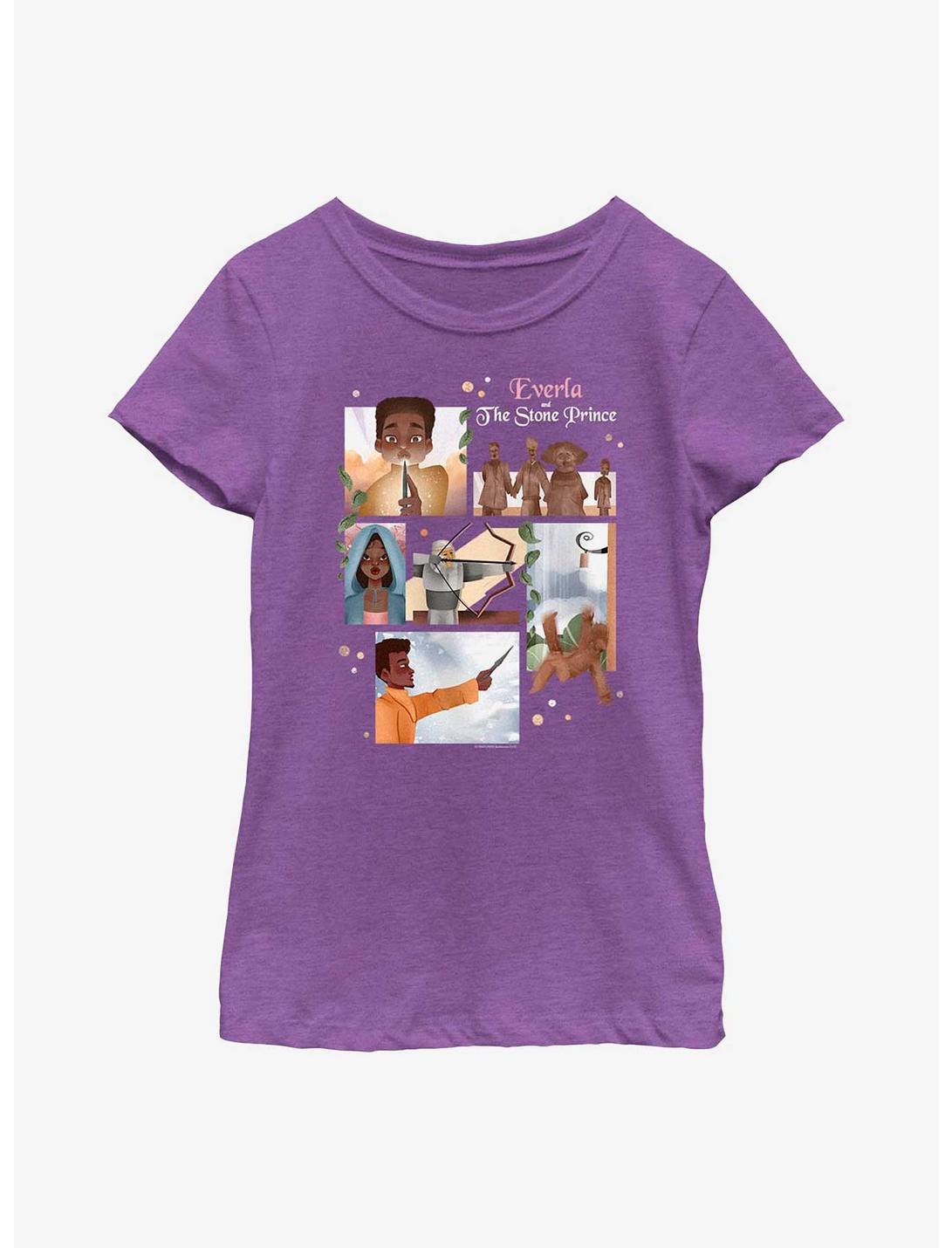 Anboran Everla and the Stone Prince Youth Girls T-Shirt, PURPLE BERRY, hi-res