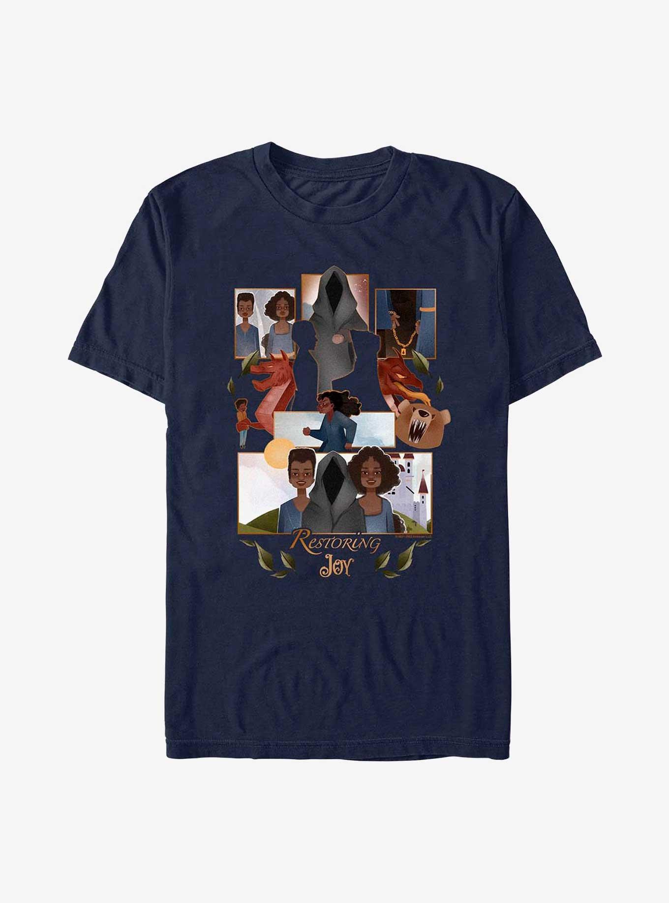 Anboran Restoring Joy Collage T-Shirt, NAVY, hi-res