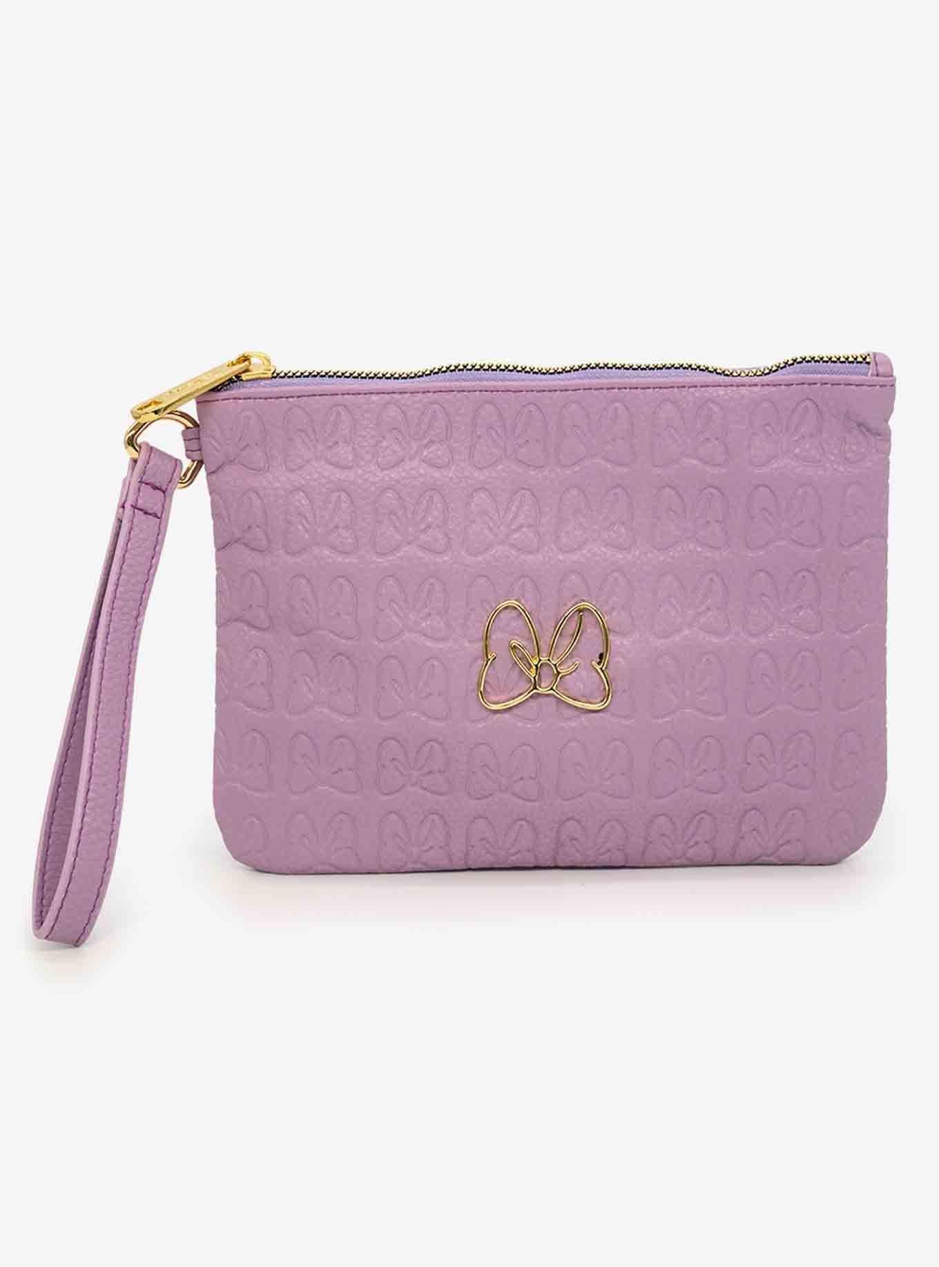 Disney Minnie Mouse Bow Vegan Leather Wristlet Wallet, , hi-res