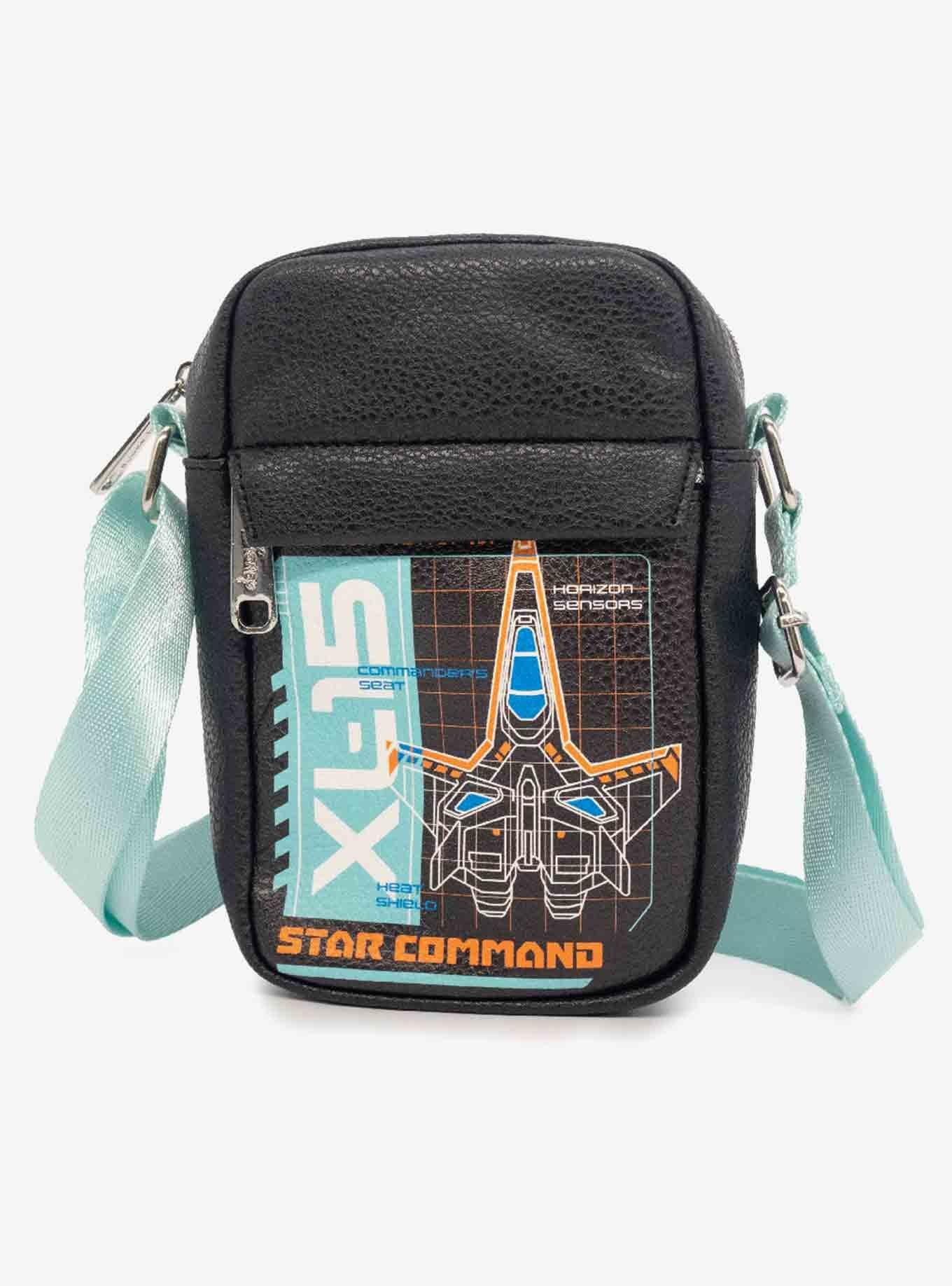 Disney Pixar Lightyear Star Command Spaceship Schematic Vegan Leather Crossbody  Bag