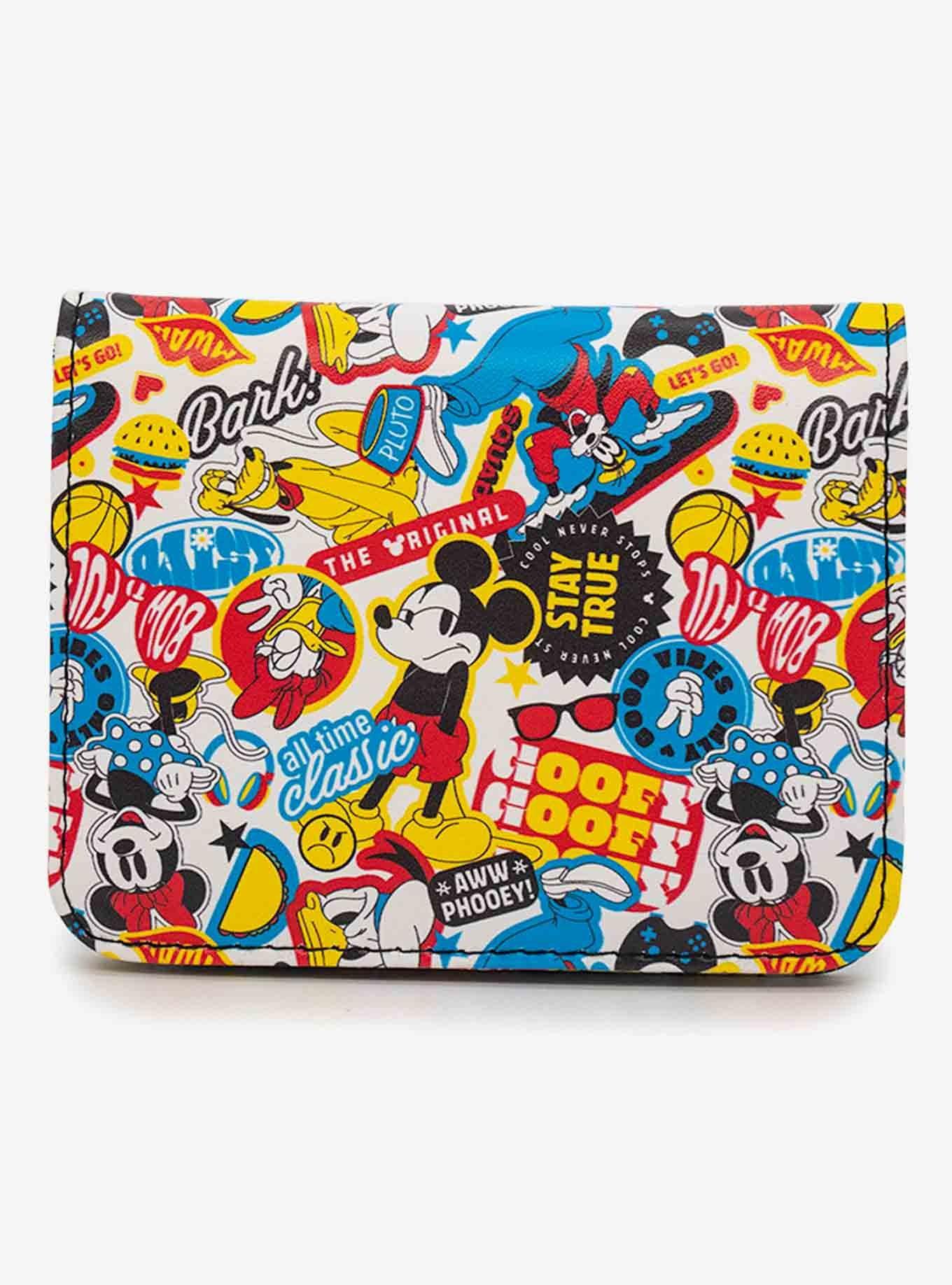 Disney The Sensational Six Collage Vegan Leather Foldover Wallet, , hi-res