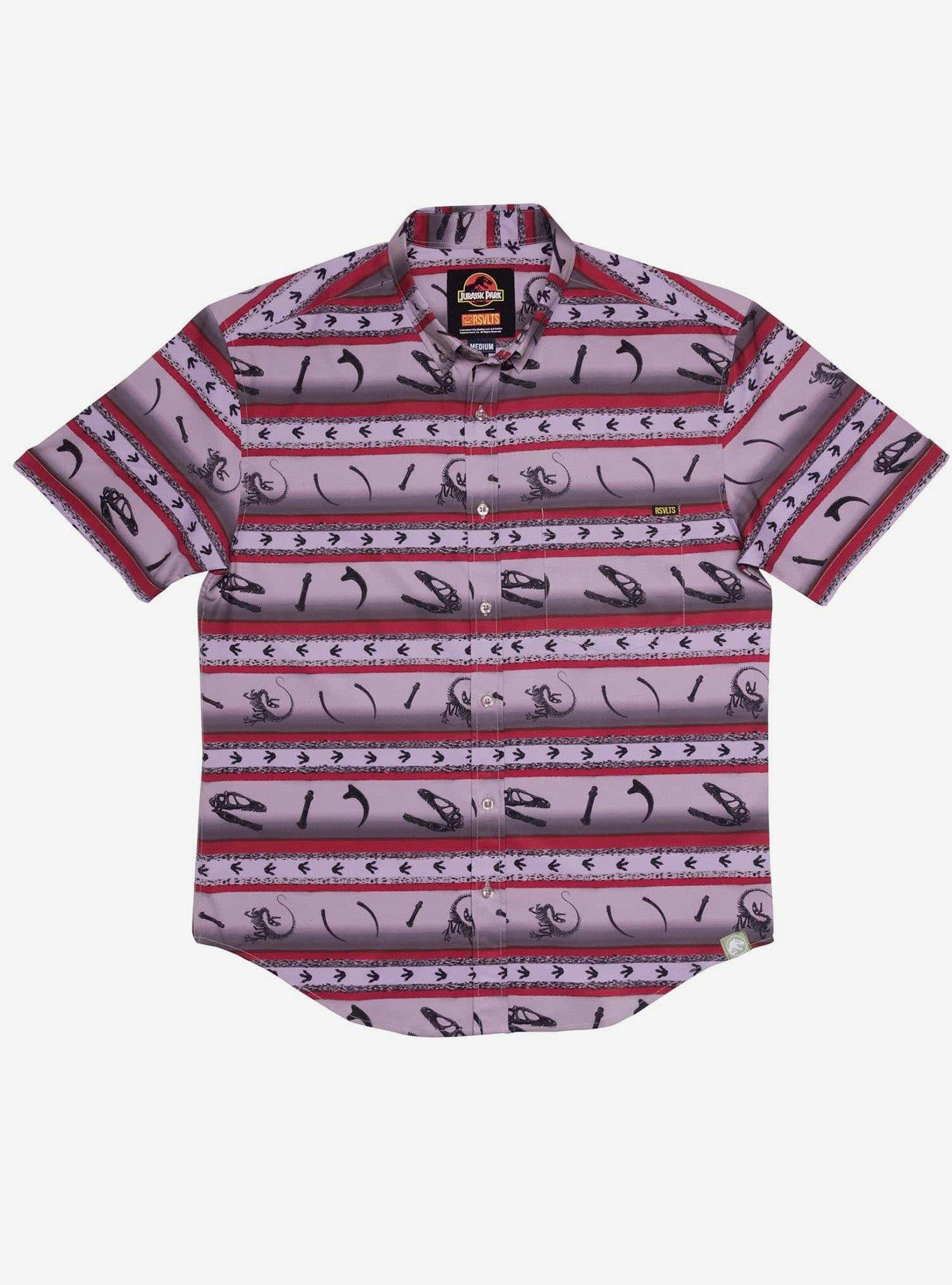 RSVLTS Jurassic Park Six-Foot Turkey KUNUFLEX Short Sleeve Shirt, MULTI, hi-res