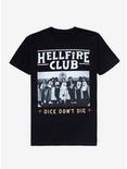 Stranger Things Hellfire Club Group Picture T-Shirt, BLACK, hi-res