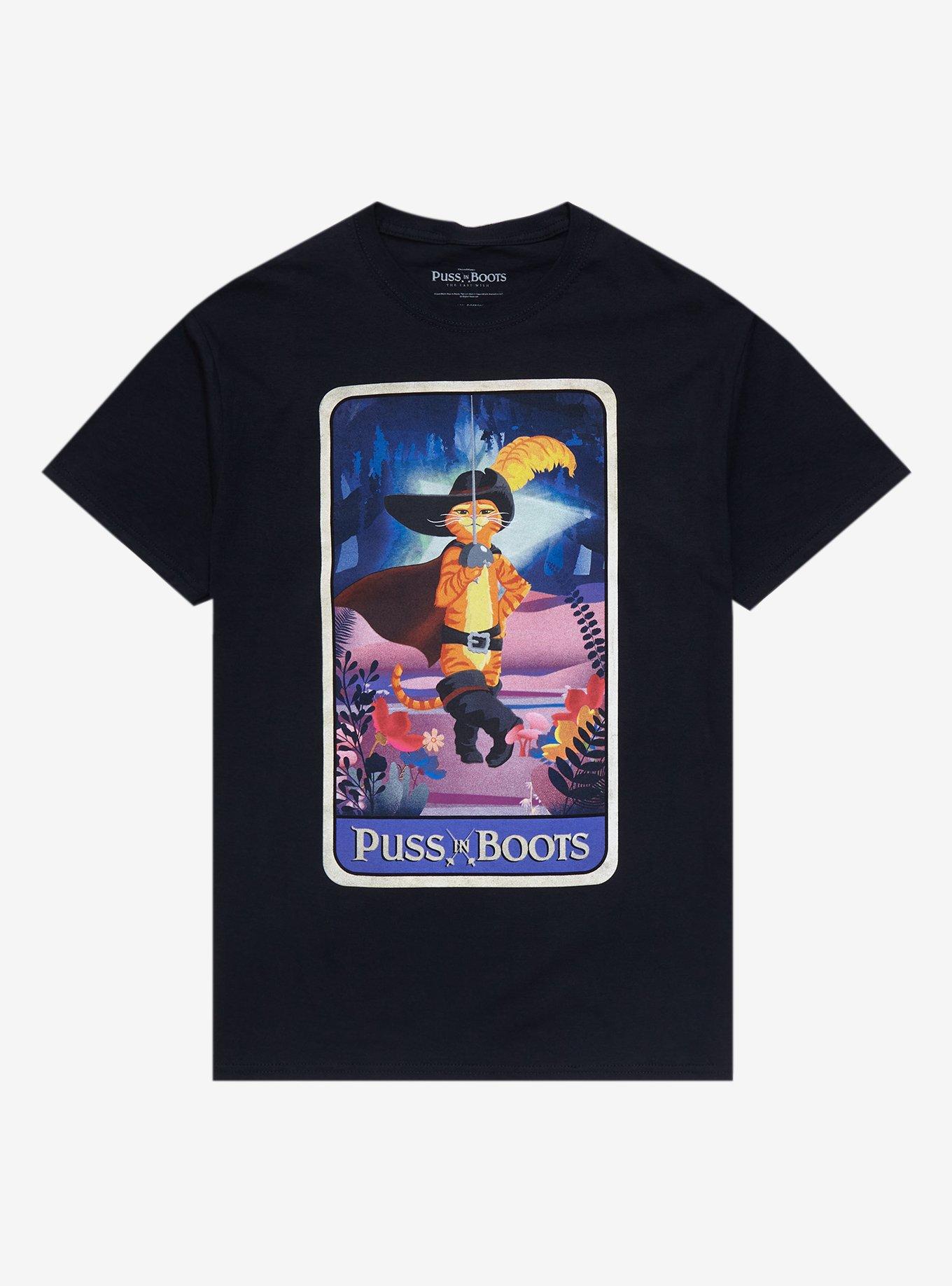 Puss In Boots: The Last Wish Tarot T-Shirt, BLACK, hi-res