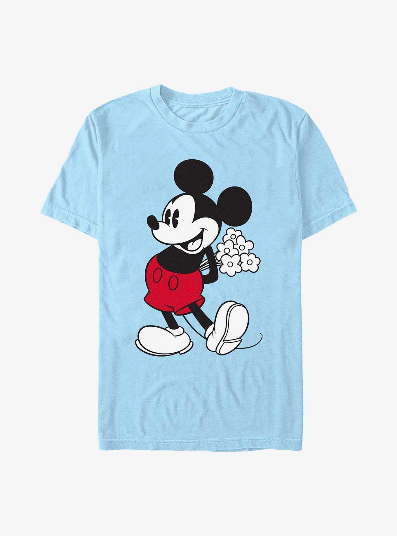 Disney Mickey Mouse Flowers For You T-Shirt, LT BLUE, hi-res