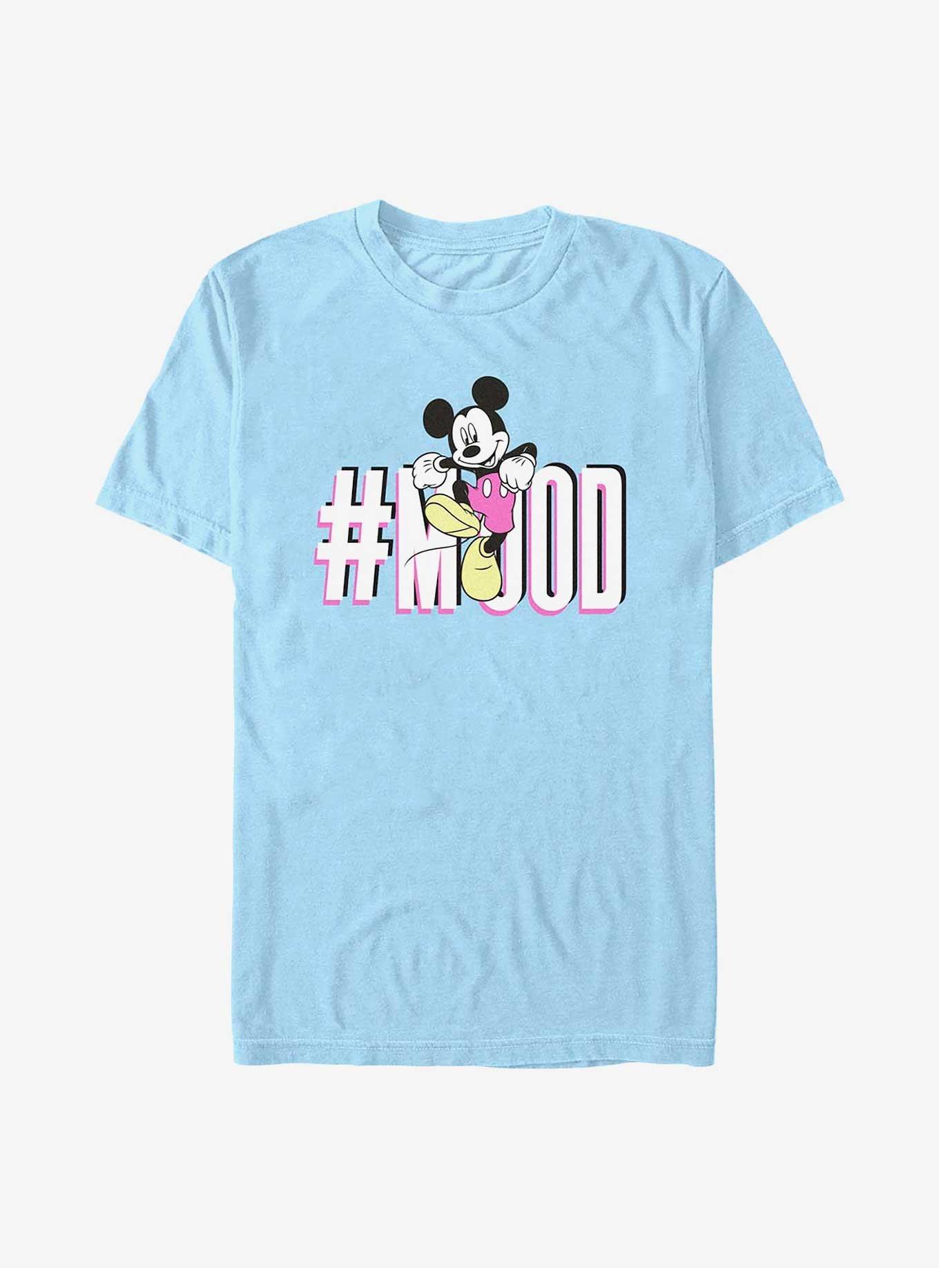 Disney Mickey Mouse Hashtag Mood T-Shirt, LT BLUE, hi-res