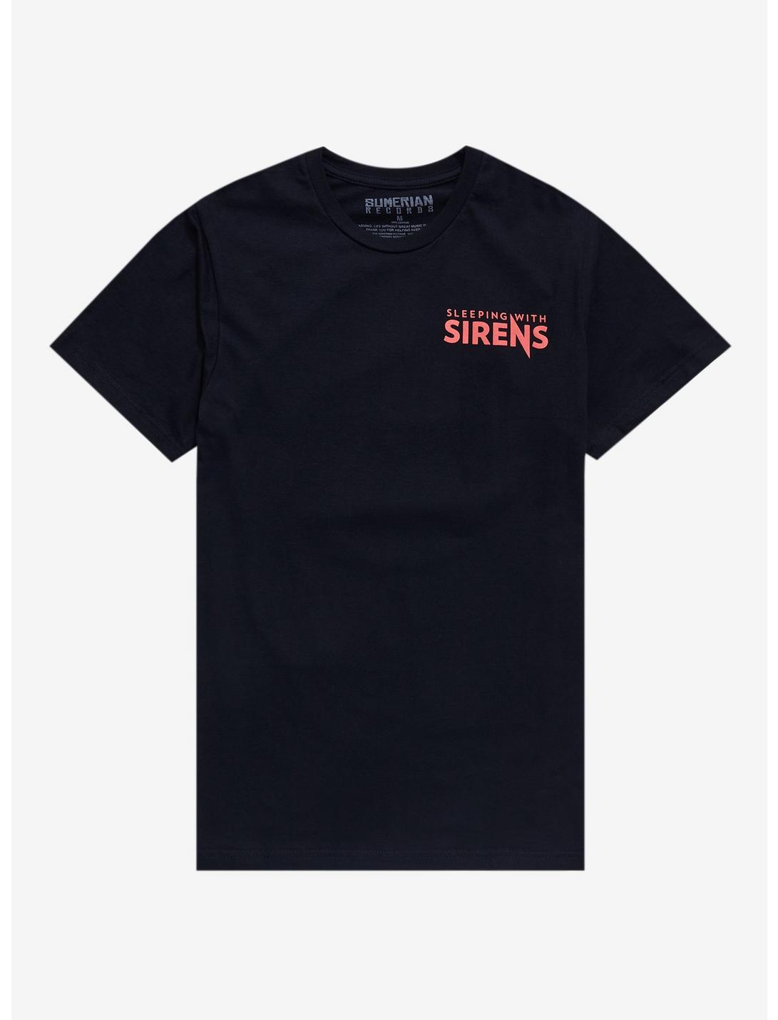 Sleeping With Sirens Bear Boyfriend Fit Girls T-Shirt, BLACK, hi-res