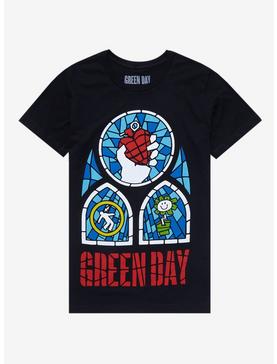 Green Day Stained Glass Album Covers Boyfriend Fit Girls T-Shirt, , hi-res