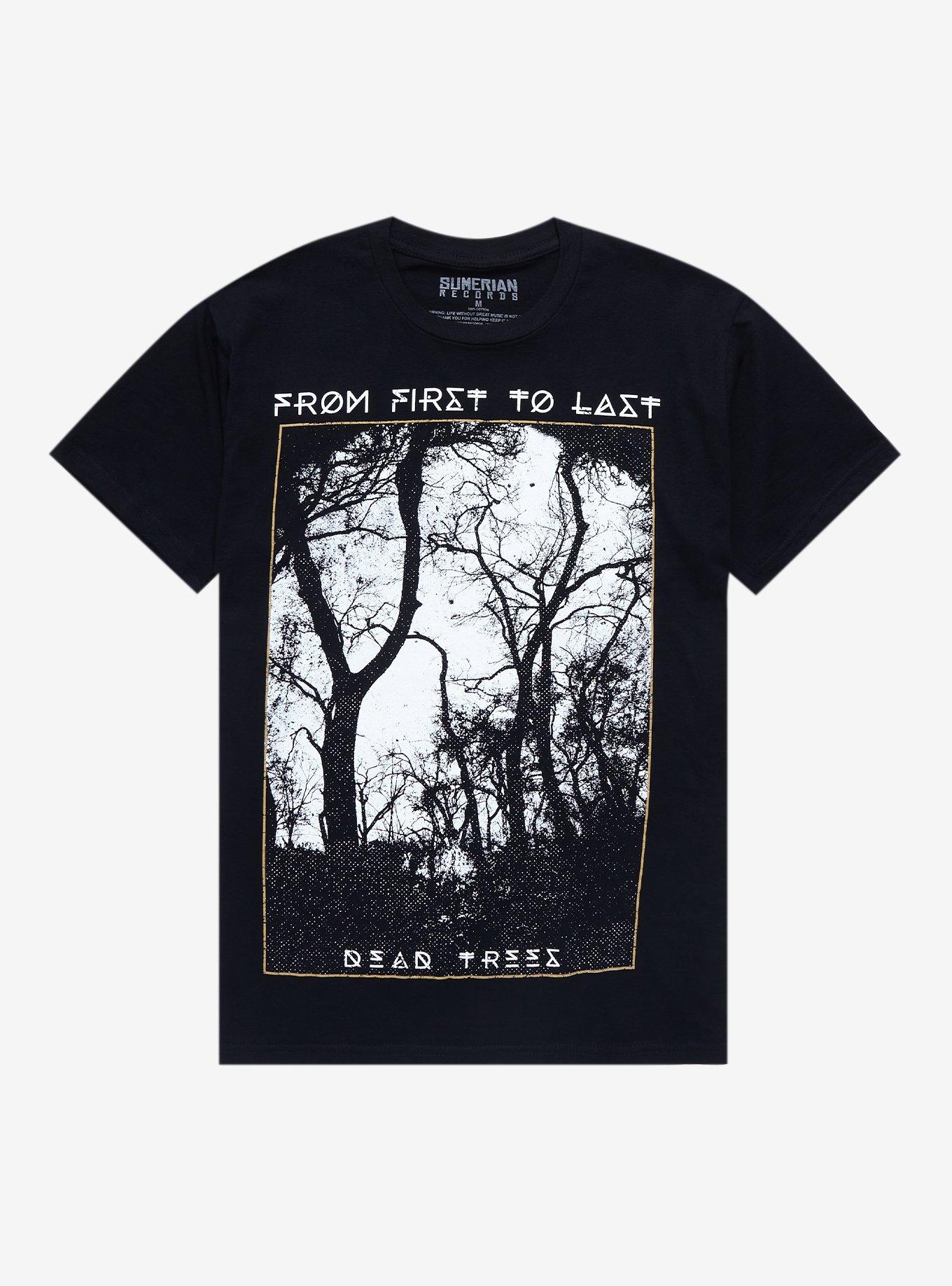 From First To Last Dead Trees Boyfriend Fit Girls T-Shirt, BLACK, hi-res