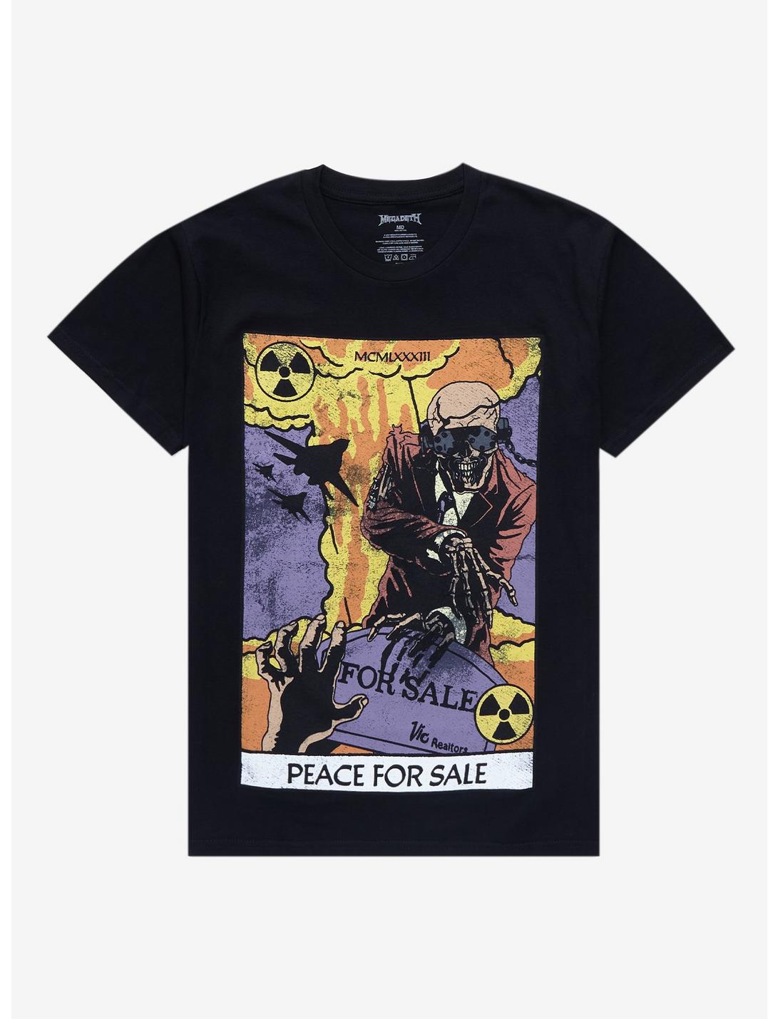 Megadeth Peace Sells...But Who's Buying? Tarot Card Boyfriend Fit Girls T-Shirt, BLACK, hi-res