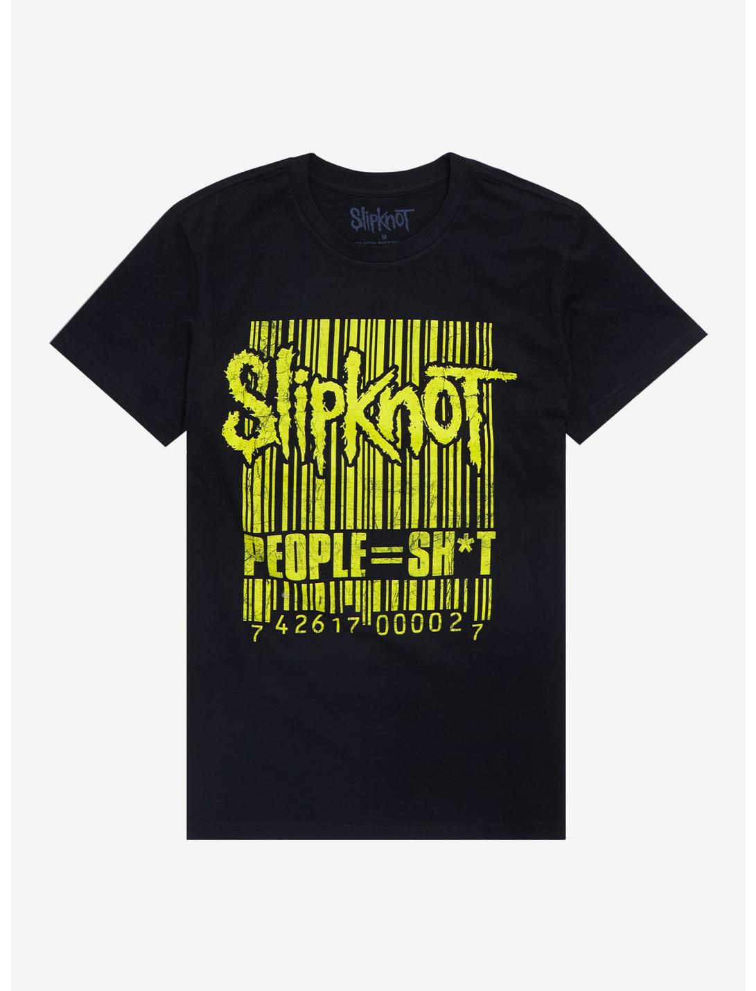 Slipknot People Barcode Boyfriend Fit Girls T-Shirt, BLACK, hi-res