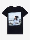Kehlani Blue Water Road Album Cover Boyfriend Fit Girls T-Shirt, BLACK, hi-res
