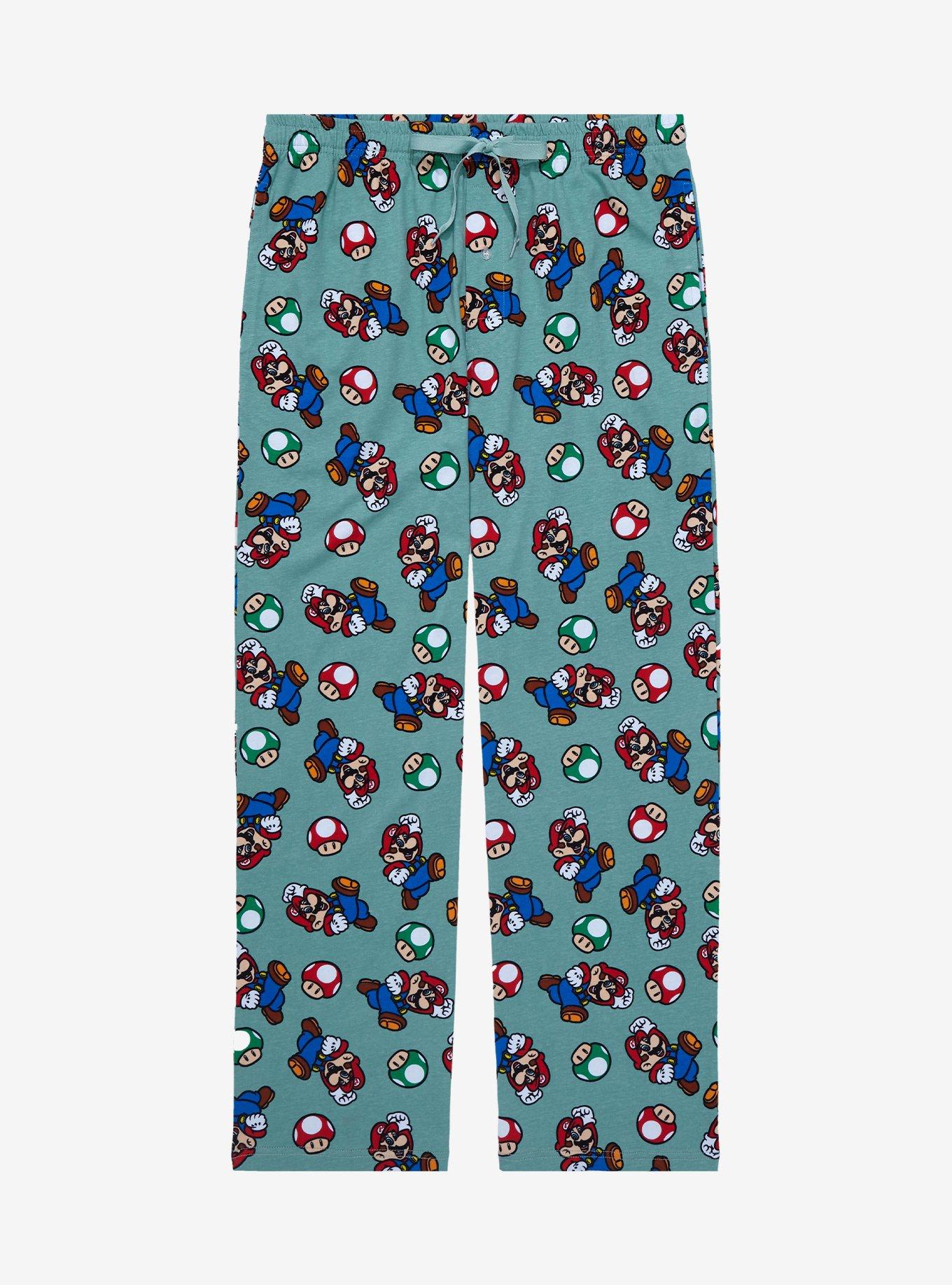 Little & Big Boys Super Mario Fleece Pajama Pants, Color: Red