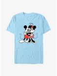 Disney Mickey Mouse Minnie & Mickey Hug T-Shirt, LT BLUE, hi-res