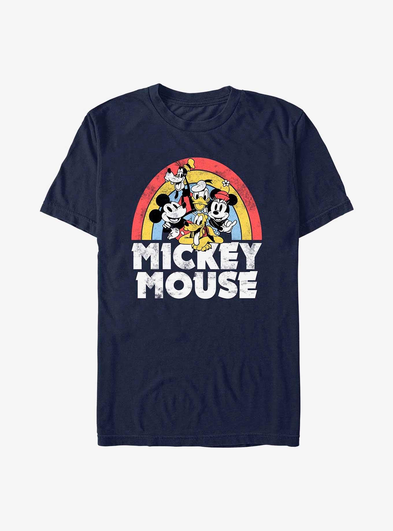 Disney Mickey Mouse Friends Under The Rainbow T-Shirt, , hi-res