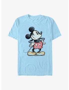 Disney Mickey Mouse Charcoal Sketch Mickey T-Shirt, , hi-res