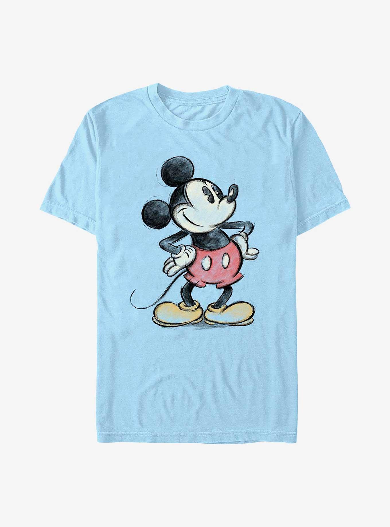 Disney Mickey Mouse Charcoal Sketch Mickey T-Shirt, , hi-res