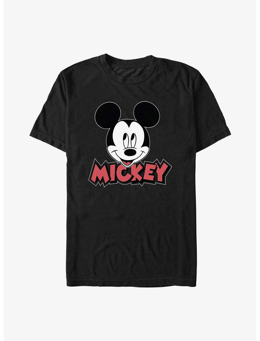 Disney Mickey Mouse Vintage Mickey Face T-Shirt, BLACK, hi-res