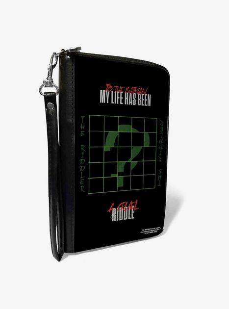 DC Comics The Batman Movie A Cruel Riddle Zip Around Wallet | Hot Topic