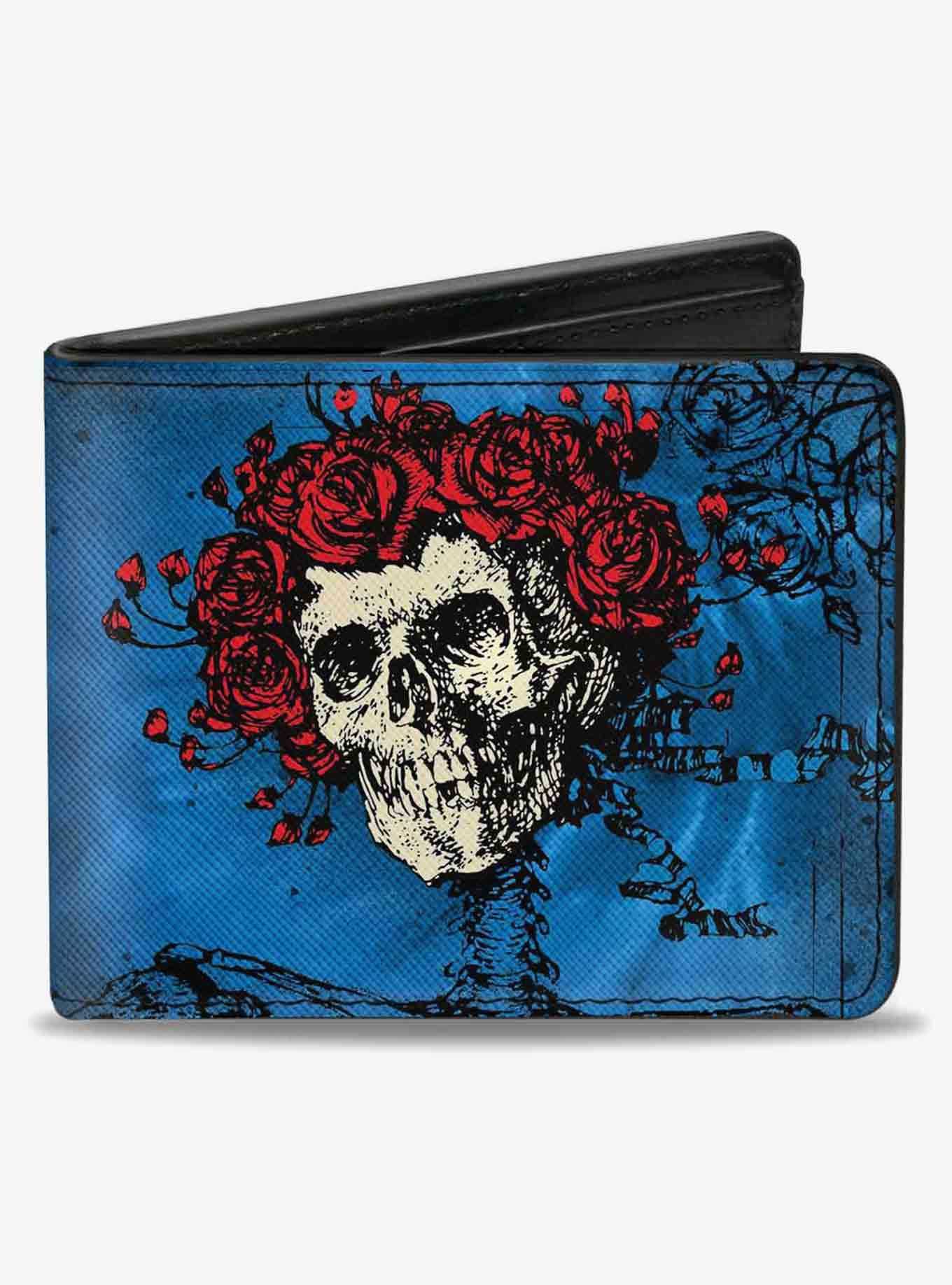 Grateful Dead Skull Roses Bifold Wallet, , hi-res