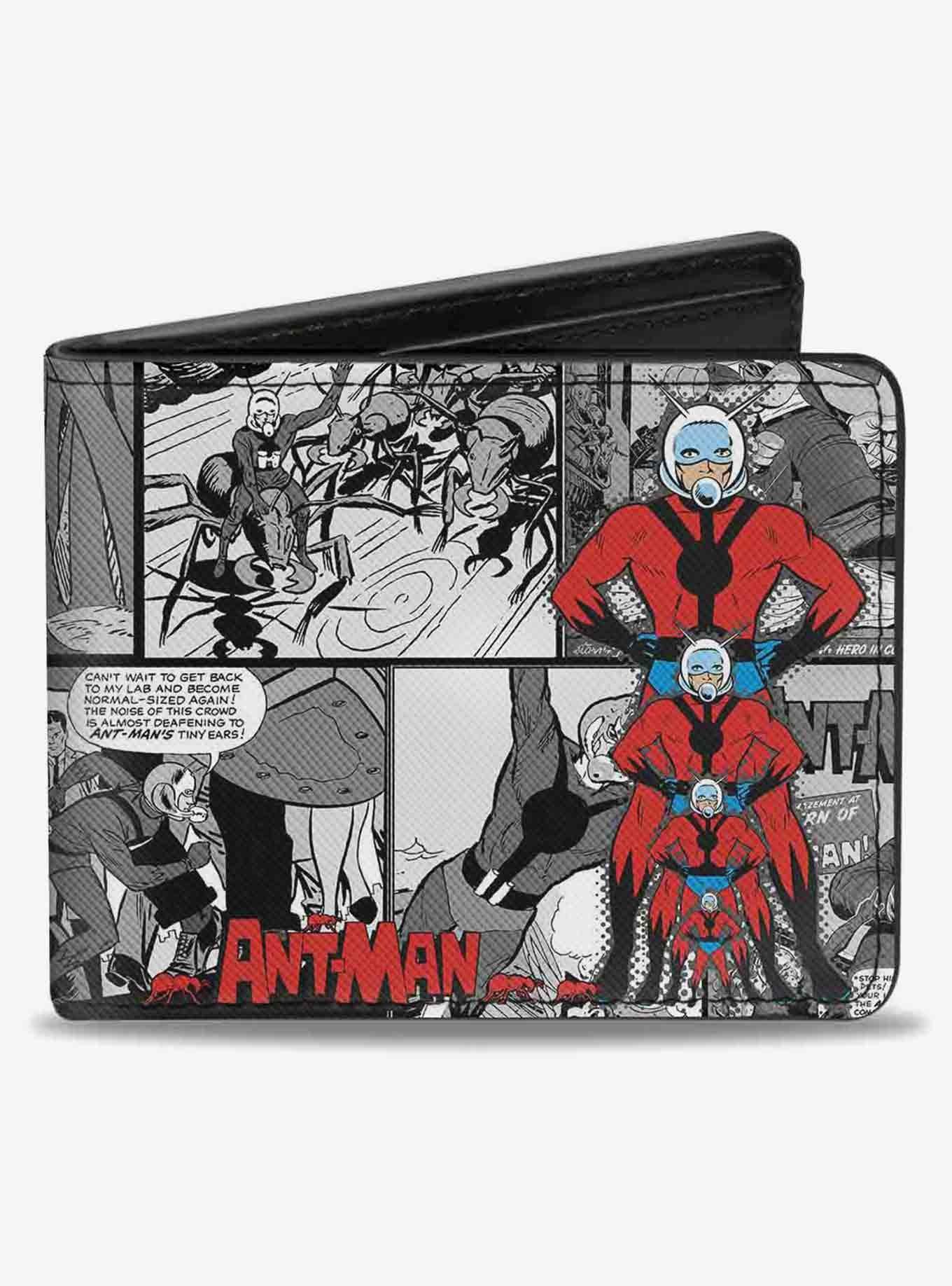 Hot Topic Marvel Ant Man Shrinking Pose Comic Scene Bifold Wallet ...