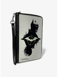 DC Comics The Batman Movie Batman and Riddler Poses and Logos Cityscape Zip Around Wallet, , hi-res