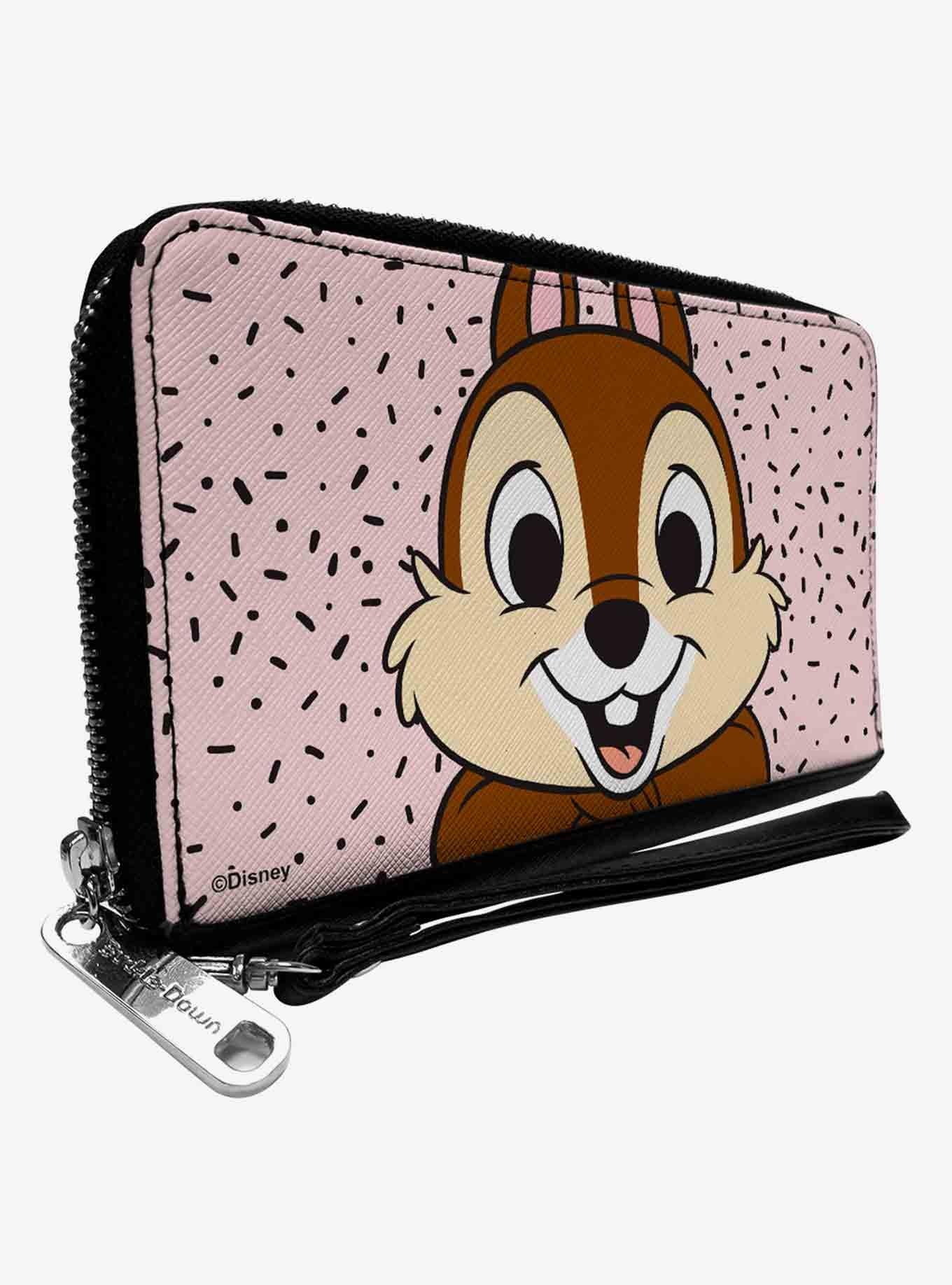 Disney Disney Chip and Dale Chip Smiling Pose Sprinkle Zip Around Wallet, , hi-res