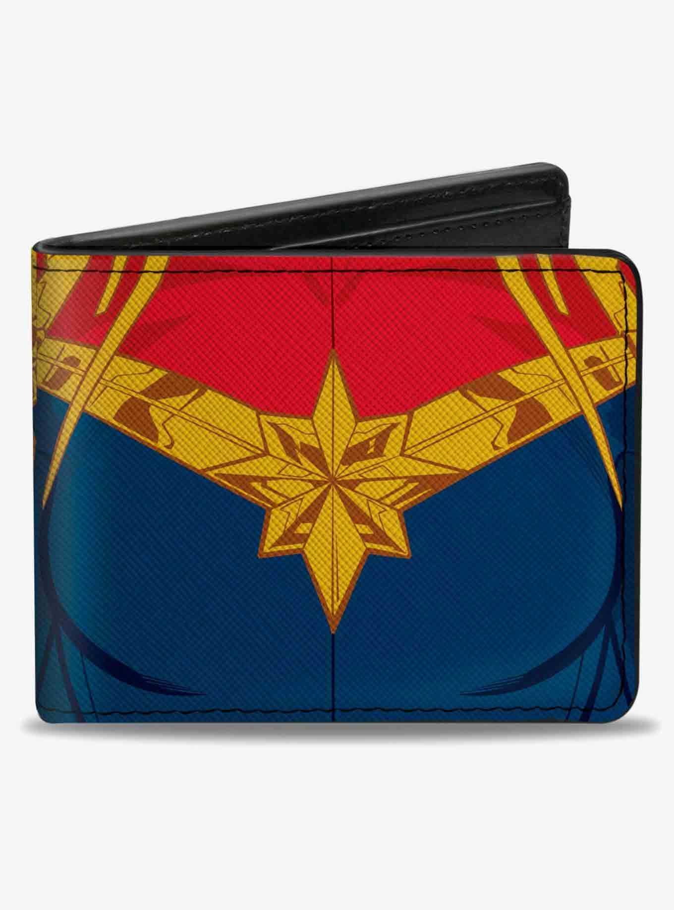 Marvel Captain Marvel Character Close Up Front and Back Bifold Wallet, , hi-res